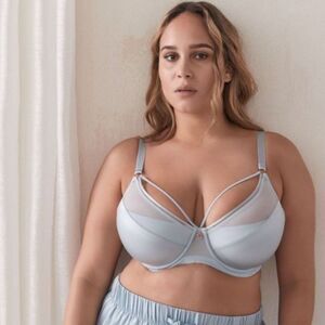 Ashley Graham Demi Cup Diva Bra w/Strap Detail 36B